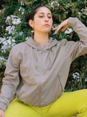 girlfriend collective limestone summit track jacket